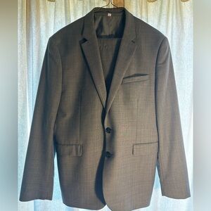Medium Gray Express Innovator Men's Suit (Blazer & Pants) Extra Slim 40S 31x32
